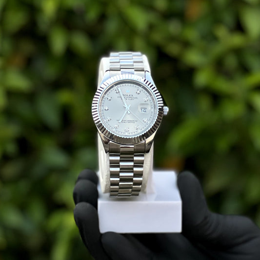 Rolex Oyster Perpetual - Silver Steel, Two-tone